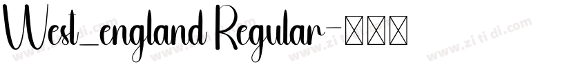 West_england Regular字体转换